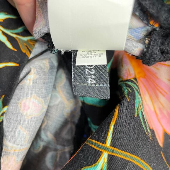 Kate Spade Floral Mixed Blossom Fit-and-Flare Dress Cotton Sleeveless womens 12 - Picture 15 of 16